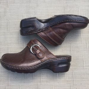 boc Leather Clogs with side Buckle